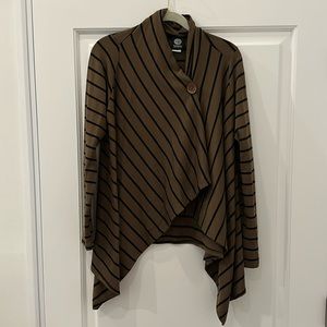 Bobeau one button cardigan